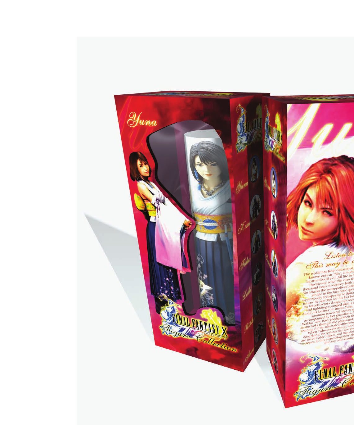 Final Fantasy X figure collection packaging